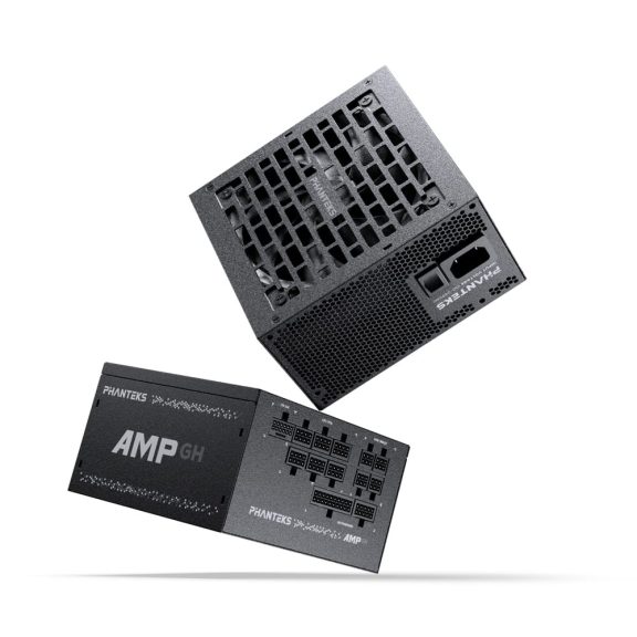 Phanteks AMP GH V2 1200W, 80 PLUS Platinum, ATX 3.1, teljesen moduláris tápegység 12V-2x6 GPU-kábellel.