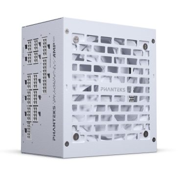   Phanteks AMP GH V2 1200W ATX 3.1 tápegység, 80 Plus Platinum, teljesen moduláris, fehér