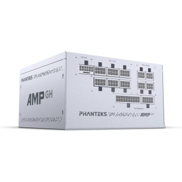   Phanteks AMP GH V2 1200W ATX 3.1 tápegység, 80 Plus Platinum, teljesen moduláris, fehér