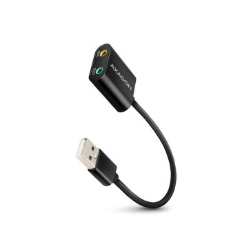   Hangkártya USB AXAGON ADA-12 USB 2.0, Stereo Audio Mini-Adapter, 15 cm