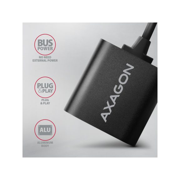 Hangkártya USB AXAGON ADA-12 USB 2.0, Stereo Audio Mini-Adapter, 15 cm
