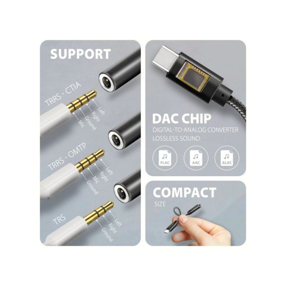 AXAGON ADA-HC USB-C - Hi-Res DAC audio adapter