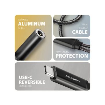   Hangkártya AXAGON ADA-HCPD USB-C Hi-Res DAC audio adapter PD 60W