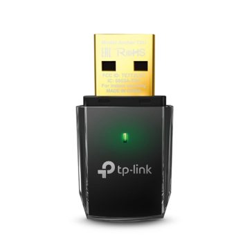   TP-Link Archer T2U AC600 vezeték nélküli USB adapter, dual band, fekete