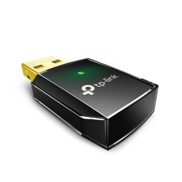   TP-Link Archer T2U AC600 vezeték nélküli USB adapter, dual band, fekete