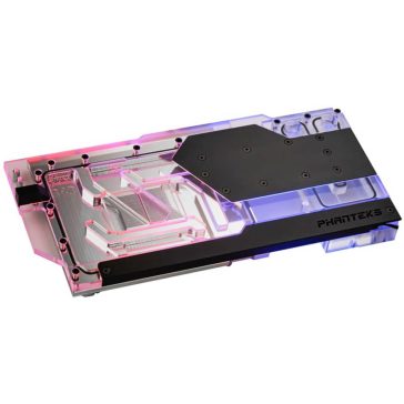   Phanteks Glacier G4080 ASUS vízhűtő blokk, RTX 4080, backplate, DRGB, fekete