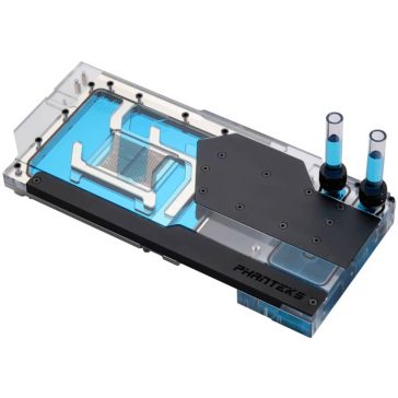   Phanteks Glacier G4080 ASUS vízhűtő blokk, RTX 4080, backplate, DRGB, fekete