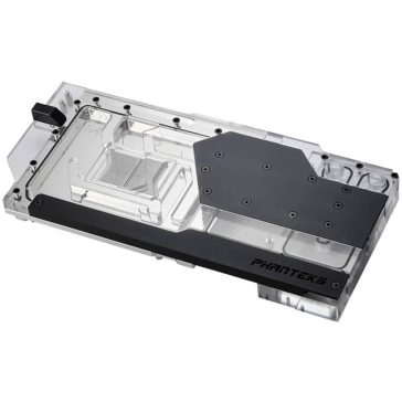   Phanteks Glacier G4080 ASUS vízhűtő blokk, RTX 4080, backplate, DRGB, fekete