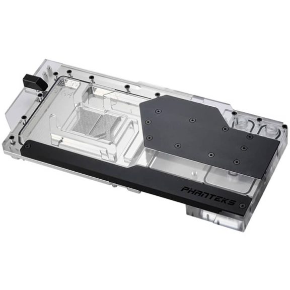 Phanteks Glacier G4080 ASUS vízhűtő blokk, RTX 4080, backplate, DRGB, fekete