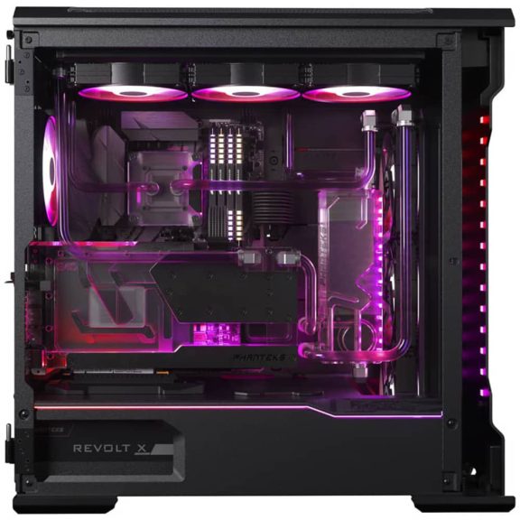 Phanteks Glacier G4080 ASUS vízhűtő blokk, RTX 4080, backplate, DRGB, fekete