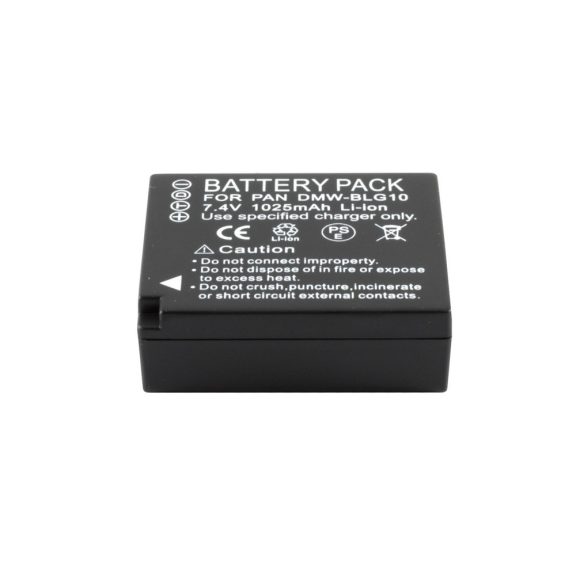 Panasonic DMW-BLG10E akkumulátor 1200mAh, utángyártott