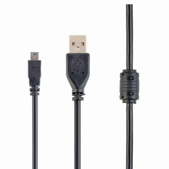 Gembird prémium USB - mini USB 5p kábel 1.8m, fekete