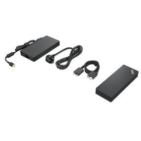   Lenovo Thinkpad Thunderbolt 4 dokkoló állomás, 230W teljesítmény, 8K támogatás, fekete - 40B00300EU