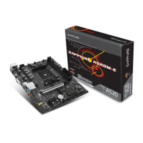   Sapphire A520M-E alaplap, AM4, DDR4, PCIe 3.0, Gigabit LAN, Micro-ATX