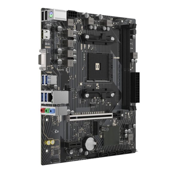 Sapphire A520M-E alaplap, AM4, DDR4, PCIe 3.0, Gigabit LAN, Micro-ATX