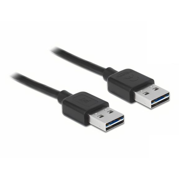 Delock EASY-USB 2.0 Type-A - Type-A kábel 3m, fekete