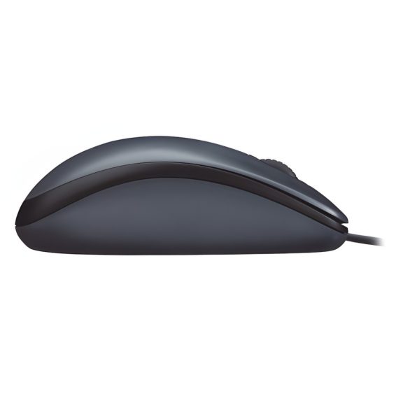 Logitech M90 vezetékes egér, USB, sötétszürke - 910-001793