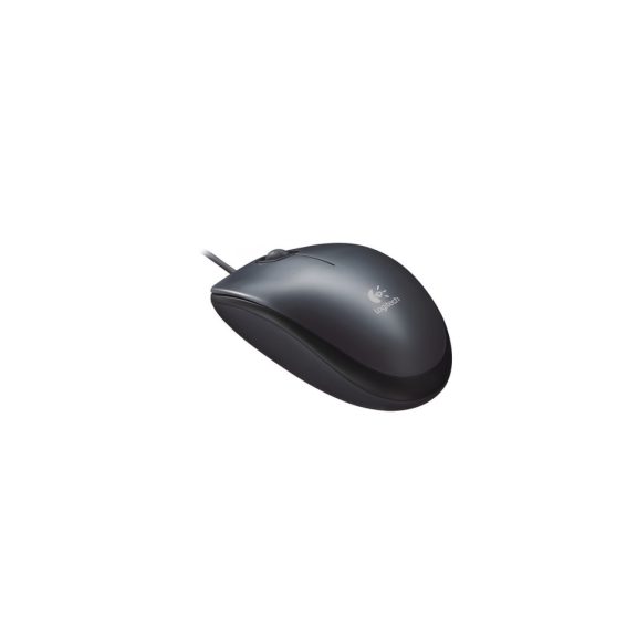 Logitech M90 vezetékes egér, USB, sötétszürke - 910-001793