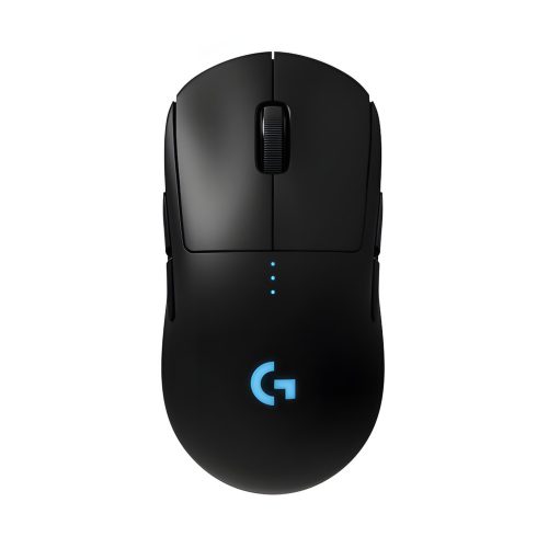 Logitech G Pro Wireless gamer egér fekete színben, 80 g súllyal és LIGHTSPEED technológiával.