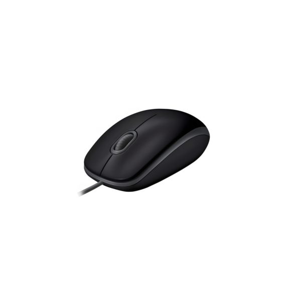 Logitech B110 Silent vezetékes egér, Fekete
