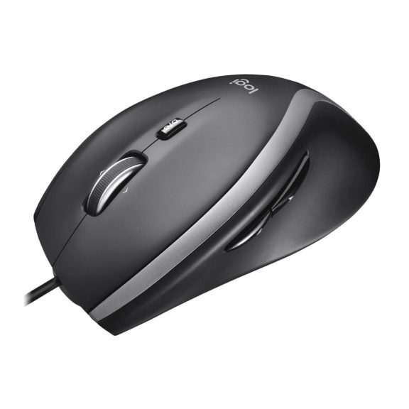 Logitech M500s fekete vezetékes egér nagy sebességű görgetéssel és 7 programozható gombbal