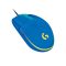 Logitech G203 LIGHTSYNC RGB játékegér, kék színben, 6 programozható gombbal.