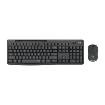   Logitech MK295 Silent Wireless Combo vezeték nélküli billentyűzet+egér szett, grafitszürke, magyar kiosztás, 920-009806