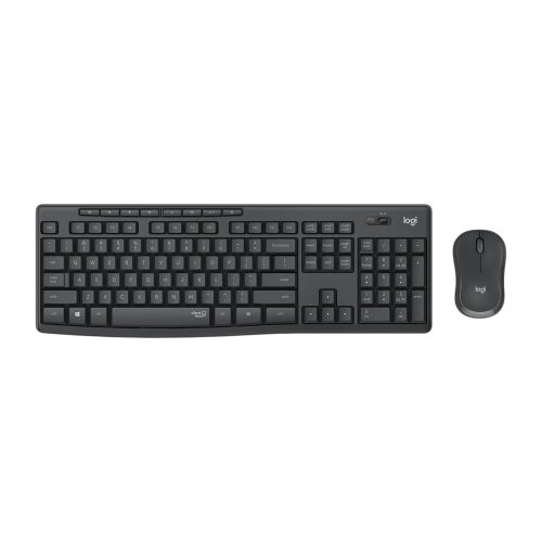 Logitech MK295 Silent Wireless Combo vezeték nélküli billentyűzet+egér szett, grafitszürke, magyar kiosztás, 920-009806