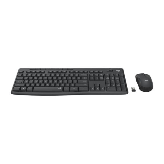 Logitech MK295 Silent Wireless Combo vezeték nélküli billentyűzet+egér szett, grafitszürke, magyar kiosztás, 920-009806