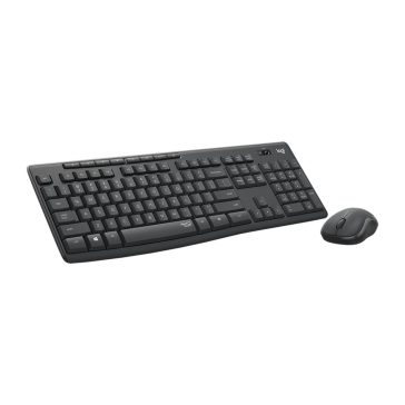   Logitech MK295 Silent Wireless Combo vezeték nélküli billentyűzet+egér szett, grafitszürke, magyar kiosztás, 920-009806