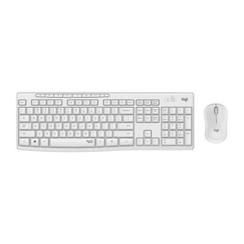 Logitech MK295 Silent Wireless Combo vezeték nélküli billentyűzet+egér szett, piszkosfehér, magyar kiosztás, 920-009873