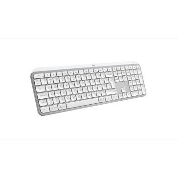   Logitech MX Keys S vezeték nélküli billentyűzet, intelligens háttérvilágítás, angol nemzetközi QWERTY, halványszürke