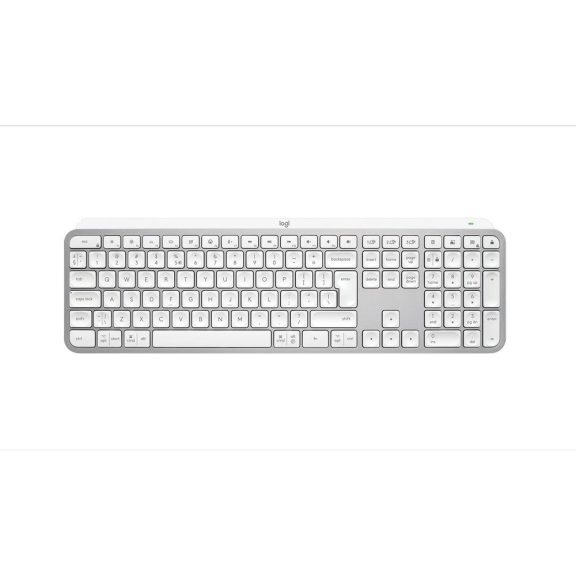 Logitech MX Keys S vezeték nélküli billentyűzet, intelligens háttérvilágítás, angol nemzetközi QWERTY, halványszürke