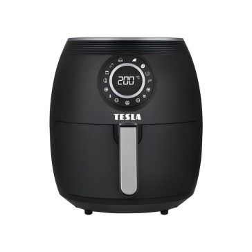   TESLA AirCook Q50 XL multifunkciós digitális forró levegő sütő, 3.8 literes, 1800W, fekete