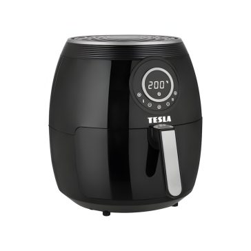   TESLA AirCook Q50 XL multifunkciós digitális forró levegő sütő, 3.8 literes, 1800W, fekete