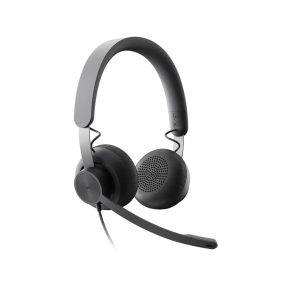   Logitech Zone Wired UC USB vezetékes headset zajszűrő mikrofonnal, grafitszürke - 981-000875