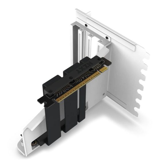 NZXT Vertical GPU Mounting Kit fehér függőleges videokártya-tartó PCIe 4.0 riser kábellel