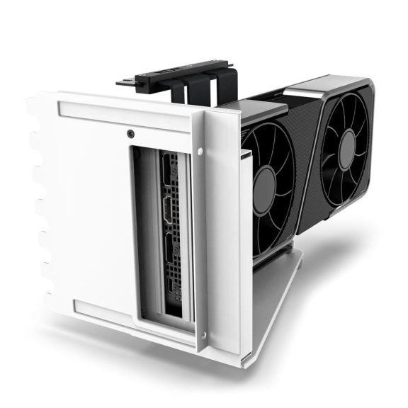 NZXT Vertical GPU Mounting Kit fehér függőleges videokártya-tartó PCIe 4.0 riser kábellel