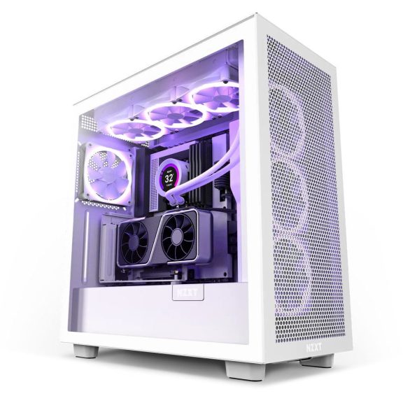 NZXT Vertical GPU Mounting Kit fehér függőleges videokártya-tartó PCIe 4.0 riser kábellel