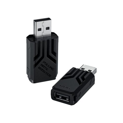 ASUS ROG Polling Rate Booster fekete USB adapter 8000 Hz-es vezeték nélküli támogatással