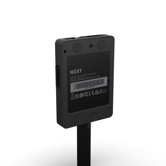NZXT Control Hub digitális RGB és ventilátor vezérlő, mágneses rögzítéssel és CAM szoftverrel