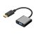 Lanberg AD-0002-BK DisplayPort 1.1 -> VGA adapterkábel 20 cm fekete
