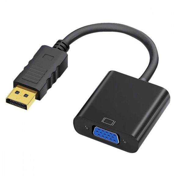 Lanberg AD-0002-BK DisplayPort 1.1 -> VGA adapterkábel 20 cm fekete