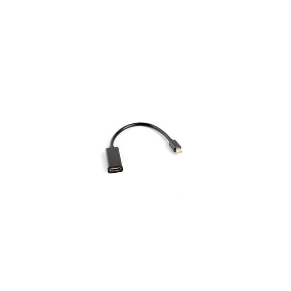 Lanberg mini Displayport male - HDMI female adapter - 20cm - fekete