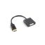 Lanberg Displayport male - DVI-I female (24+5) dual link adapter - 10cm