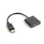 Lanberg AD-0009-BK DisplayPort apa -> HDMI anya adapterkábel 10 cm fekete