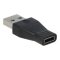 Avax AD601 CONNECT+ USB-A apa - Type-C anya adapter, fekete