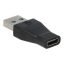 Avax AD601 CONNECT+ USB-A apa - Type-C anya adapter, fekete