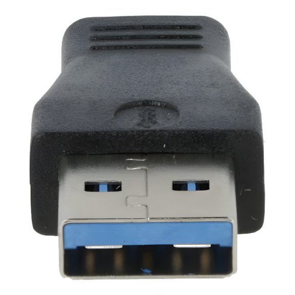 Avax AD601 CONNECT+ USB-A apa - Type-C anya adapter, fekete