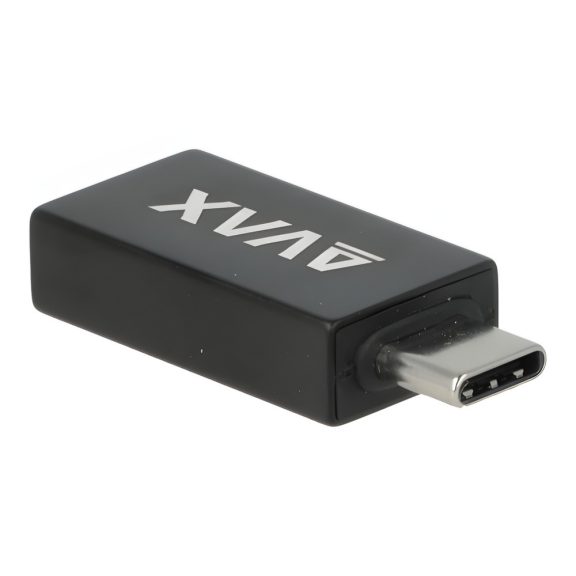 Avax AD602 USB-C apa -> USB-A anya OTG adapter fekete